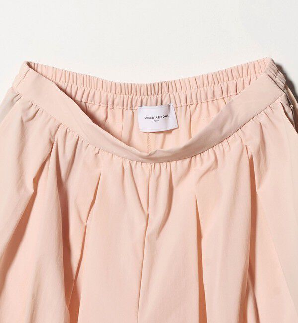 UNITED ARROWS「ギャザー フレア パンツ ‐はっ水 ウォッシャブル‐」|チノ|