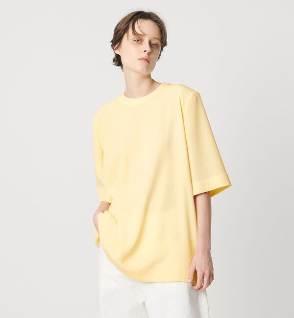 AEWEN MATOPH「＜AEWEN MATOPH＞ショルダーパッド Tブラウス ‐ ウォッシャブル ‐」|シャツ・ブラウス|YELLOW