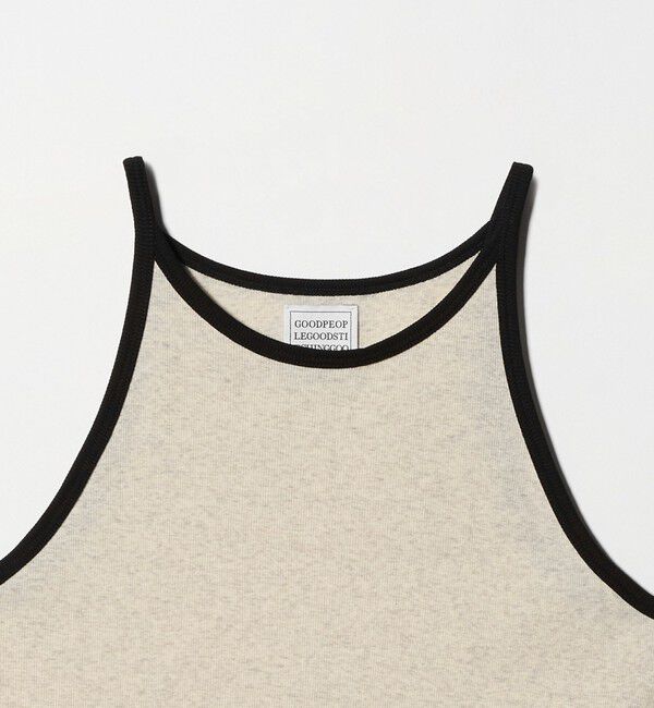 UNITED ARROWS「＜GOOD PEOPLE GOOD STITCHING GOOD PRODUCT＞トリム リブ タンクトップ」|キャミソール|