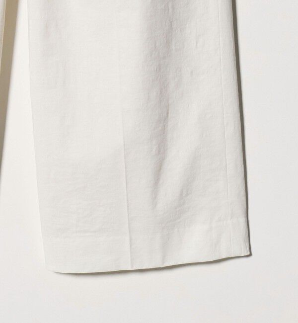 UNITED ARROWS「NALYA リラックス ワイドパンツ OFF WHITE ‐ウォッシャブル‐」|スラックス|