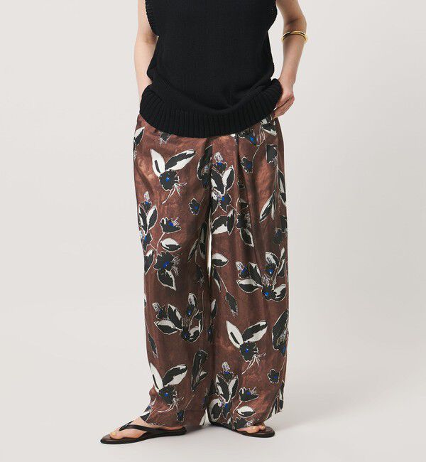 UNITED ARROWS「＜SACRA＞ペイント フローラ パンツ」|チノ|