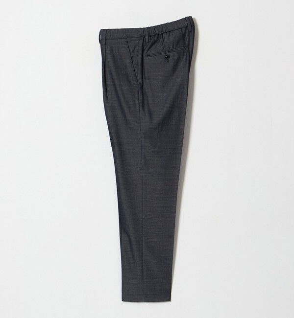 UNITED ARROWS「＜SOVEREIGN＞ グレー シャンブレー ハーフギャザー イージースラックス」|チノ|NAVY