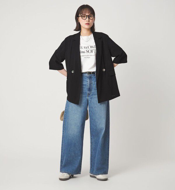 UNITED ARROWS green label relaxing「【結論シリーズ】シアーエアミドルスリーブジャケット マシンウォッシャブル 接触冷感 通気性」|テーラードジャケット|