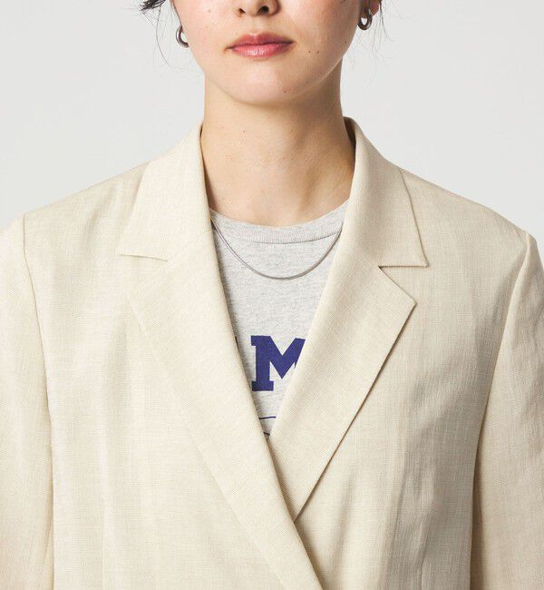 UNITED ARROWS green label relaxing「【結論シリーズ】シアーエアミドルスリーブジャケット マシンウォッシャブル 接触冷感 通気性」|テーラードジャケット|