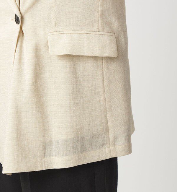 UNITED ARROWS green label relaxing「【結論シリーズ】シアーエアミドルスリーブジャケット マシンウォッシャブル 接触冷感 通気性」|テーラードジャケット|