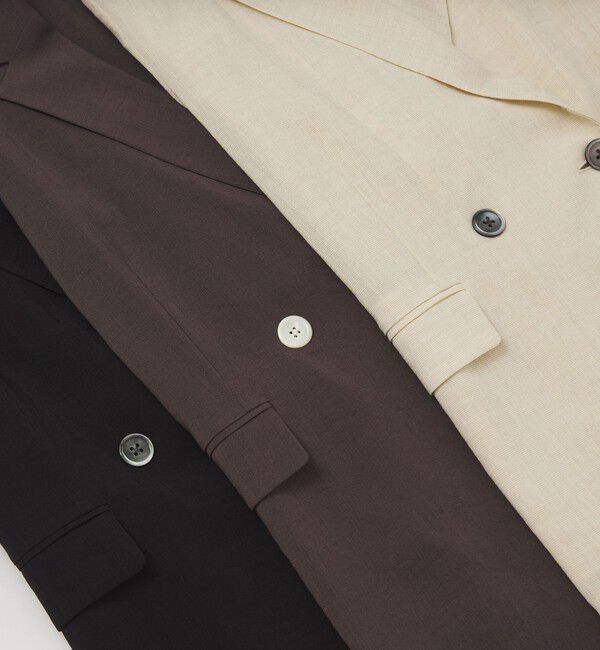 UNITED ARROWS green label relaxing「【結論シリーズ】シアーエアミドルスリーブジャケット マシンウォッシャブル 接触冷感 通気性」|テーラードジャケット|