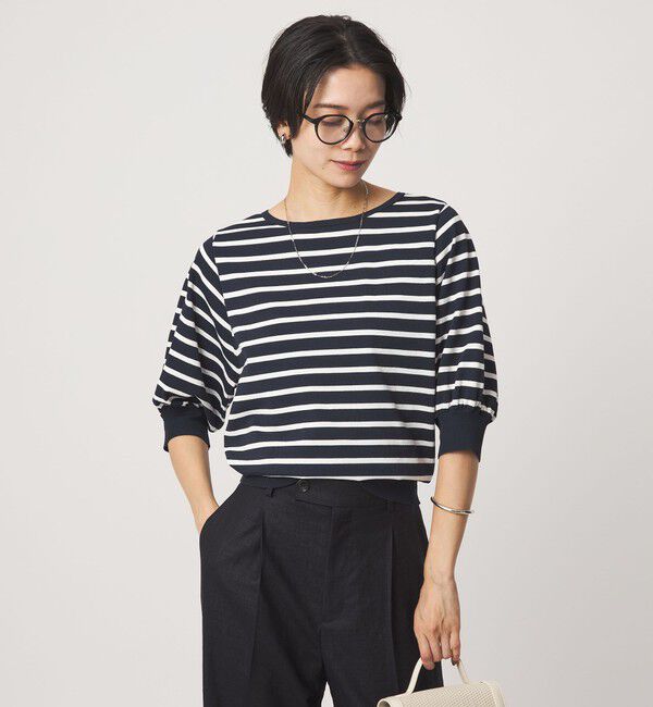 UNITED ARROWS green label relaxing「HIYOKE フォルム スリーブ プルオーバー ニット」|ニット・セーター|