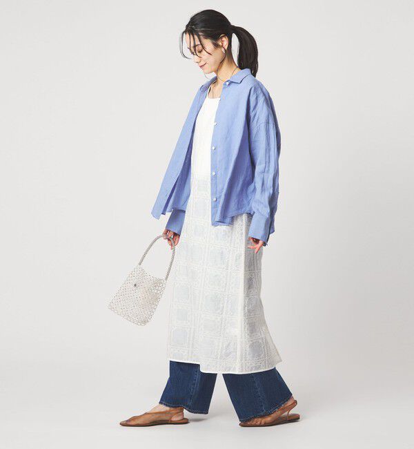 UNITED ARROWS green label relaxing「［size SHORTあり］リネンバランスシャツ」|シャツ・ブラウス|