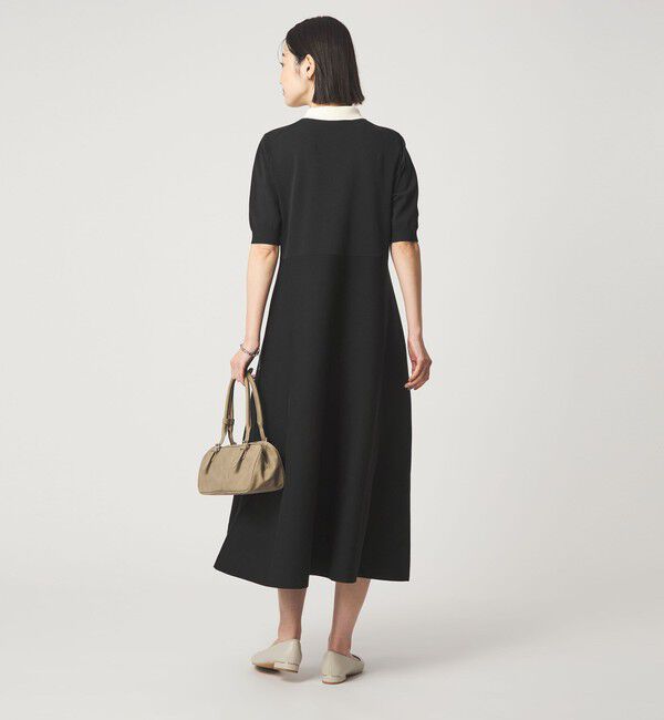 UNITED ARROWS green label relaxing「ハイショク エリツキ ショートスリーブ ニット ワンピース」|ワンピース|