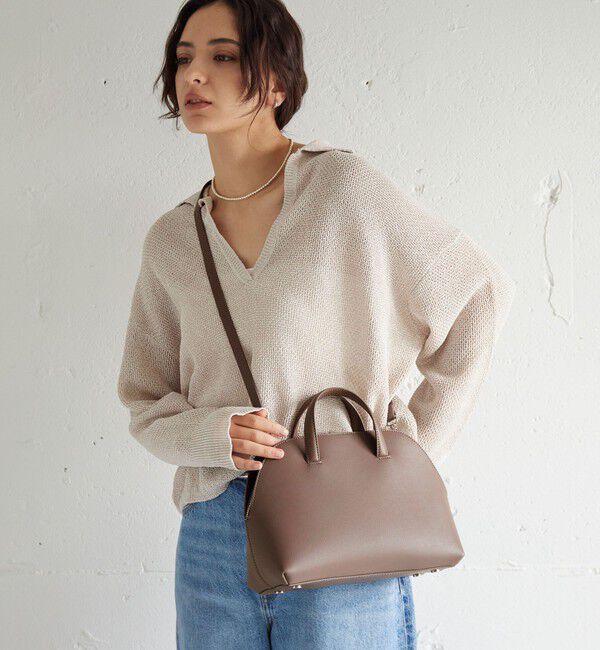 UNITED ARROWS green label relaxing「【WEB限定】2WAY ラウンド ボストンバッグ / ショルダーバッグ」|ショルダー・メッセンジャー|
