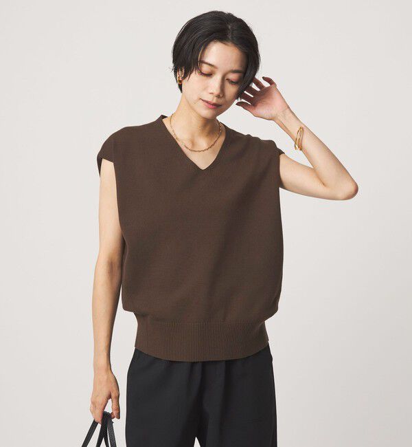 UNITED ARROWS green label relaxing「Vネック ニット ベスト」|ベスト・ジレ|