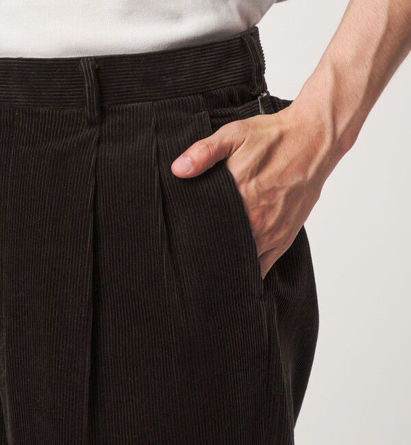 UNITED ARROWS green label relaxing「FINE BASIC スビン コーデュロイ スラックス W4」|チノ|