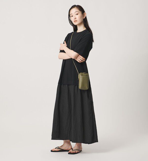 BEAUTY&YOUTH UNITED ARROWS「レザー ジップスリム ウォレットショルダー」|財布|
