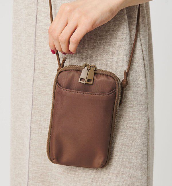 BEAUTY&YOUTH UNITED ARROWS「ポリエステル ジップスリム ウォレットショルダー」|財布|MD.BROWN