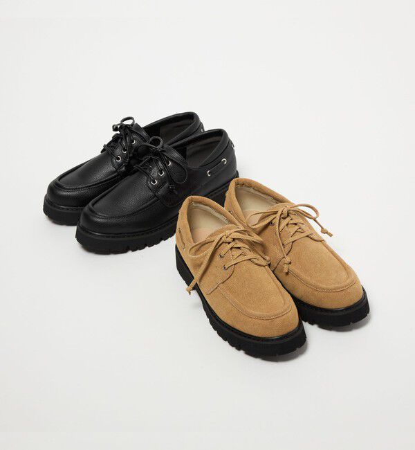 BEAUTY&YOUTH UNITED ARROWS「3WAY デッキシューズ ベージュ」|デッキシューズ|