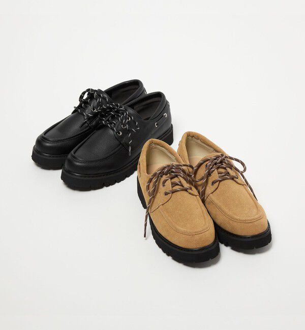 BEAUTY&YOUTH UNITED ARROWS「3WAY デッキシューズ ベージュ」|デッキシューズ|