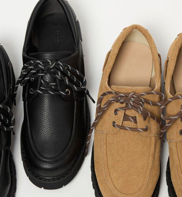 BEAUTY&YOUTH UNITED ARROWS「3WAY デッキシューズ ベージュ」|デッキシューズ|