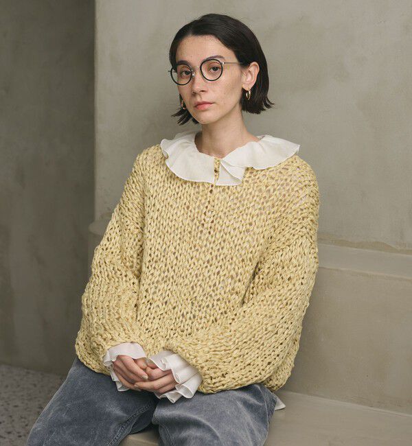 BEAUTY&YOUTH UNITED ARROWS「ラッフル スキッパーブラウス」|シャツ・ブラウス|