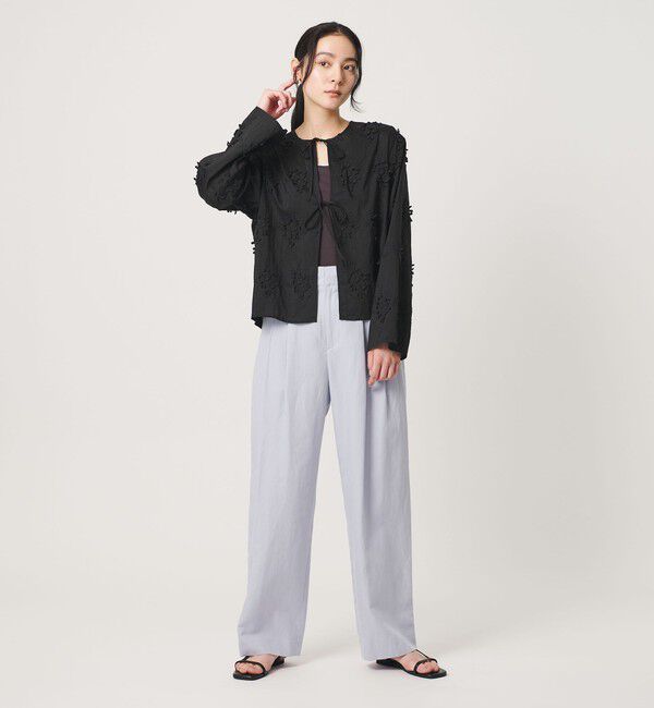 BEAUTY&YOUTH UNITED ARROWS「セルロースナイロン エンブロイダリーシャツ 2WAY」|シャツ・ブラウス|