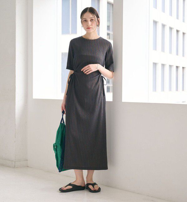 BEAUTY&YOUTH UNITED ARROWS「サイドホール ショートスリーブ ワンピース」|ワンピース|