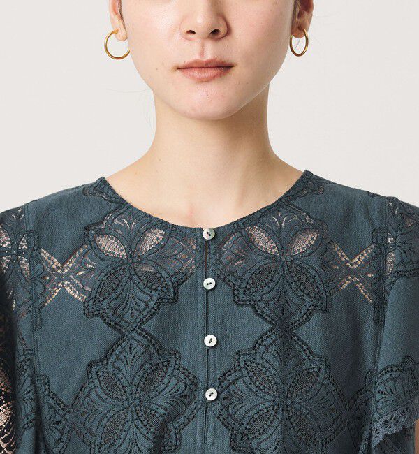 BEAUTY&YOUTH UNITED ARROWS「【WEB限定 Wardrobe DAILY MINIMAL】レース 2WAYブラウス ウォッシャブル」|シャツ・ブラウス|