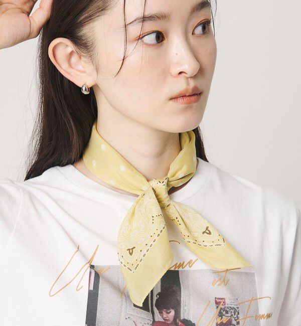 BEAUTY&YOUTH UNITED ARROWS「ドット バンダナモチーフ スカーフ」|バンダナ・スカーフ|YELLOW