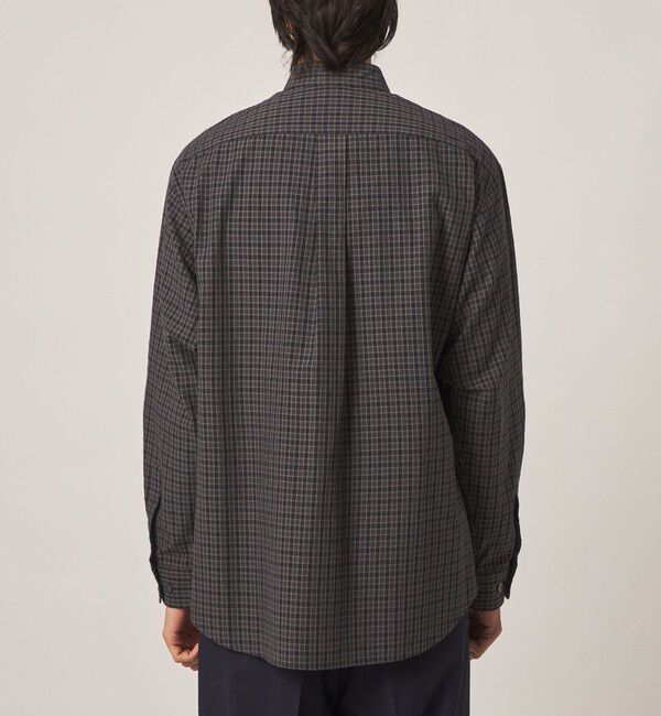 STEVEN ALAN「＜Steven Alan＞ オーガニックコットン ミニチェック リバースシーム シャツ LOOSE」|シャツ・ブラウス|