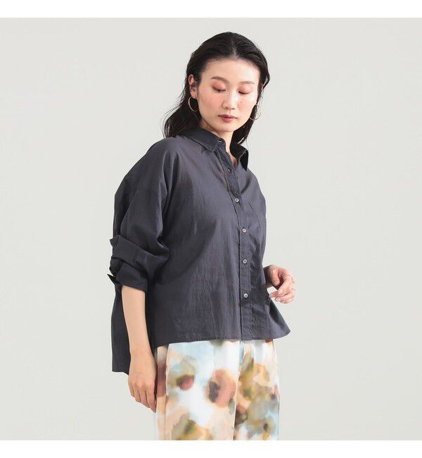 Demi-Luxe BEAMS 「KHADI オーバー ショート シャツ」|シャツ・ブラウス|
