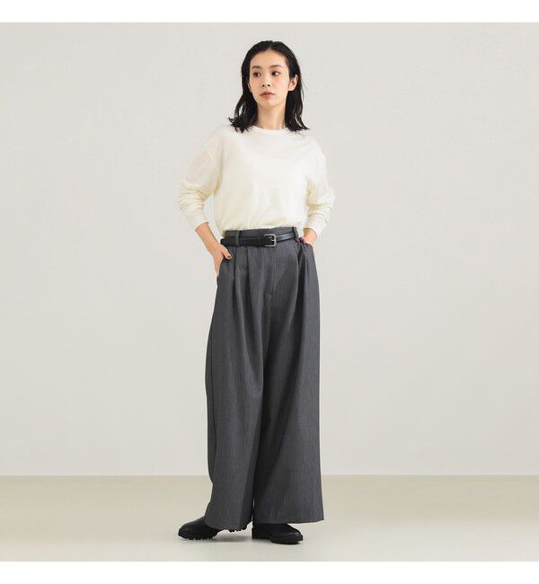Demi-Luxe BEAMS 「【別注】SLOANE / ウール クルーネック ロングスリーブ プルオーバー」|Tシャツ・カットソー|