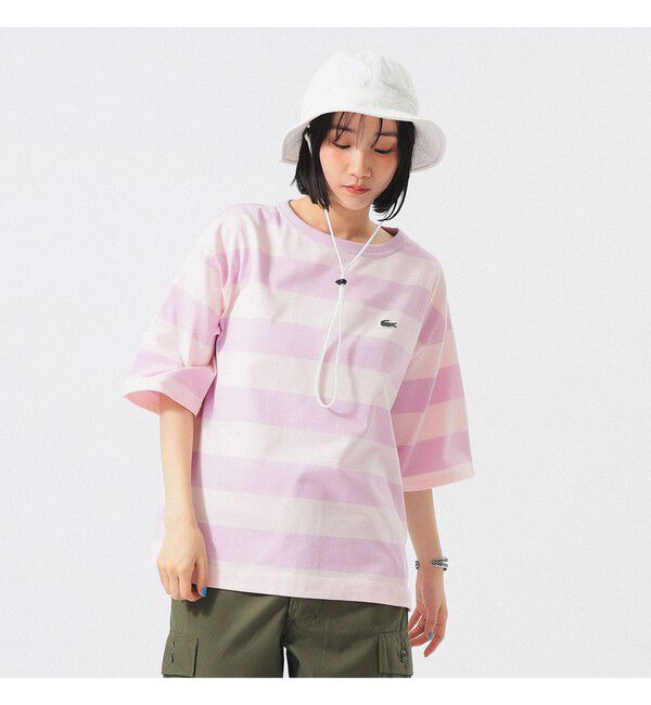 BEAMSBOY「【別注】LACOSTE / ボーダー Tシャツ」|Tシャツ・カットソー|