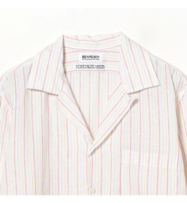 BEAMSBOY「【別注】INDIVIDUALIZED SHIRTS / オープン カラー シャツ＜イージーケア＞」|シャツ・ブラウス|