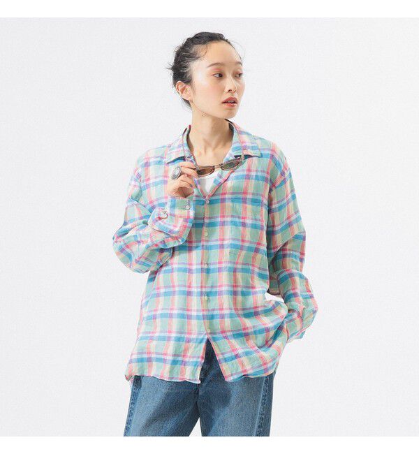 BEAMSBOY「【別注】INDIVIDUALIZED SHIRTS / オープン カラー シャツ＜イージーケア＞」|シャツ・ブラウス|CHECK