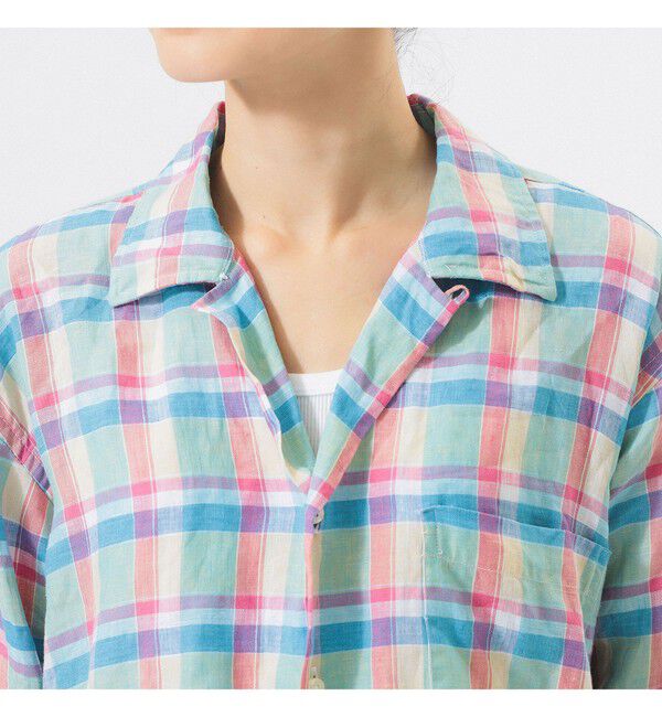 BEAMSBOY「【別注】INDIVIDUALIZED SHIRTS / オープン カラー シャツ＜イージーケア＞」|シャツ・ブラウス|