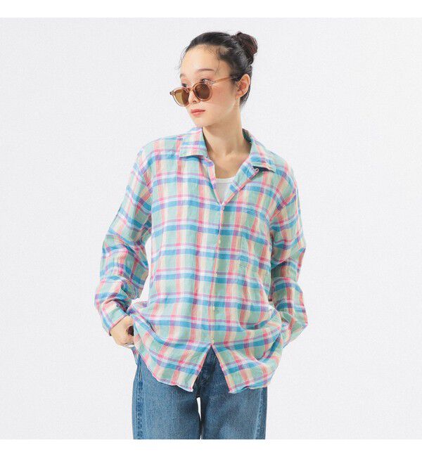 BEAMSBOY「【別注】INDIVIDUALIZED SHIRTS / オープン カラー シャツ＜イージーケア＞」|シャツ・ブラウス|