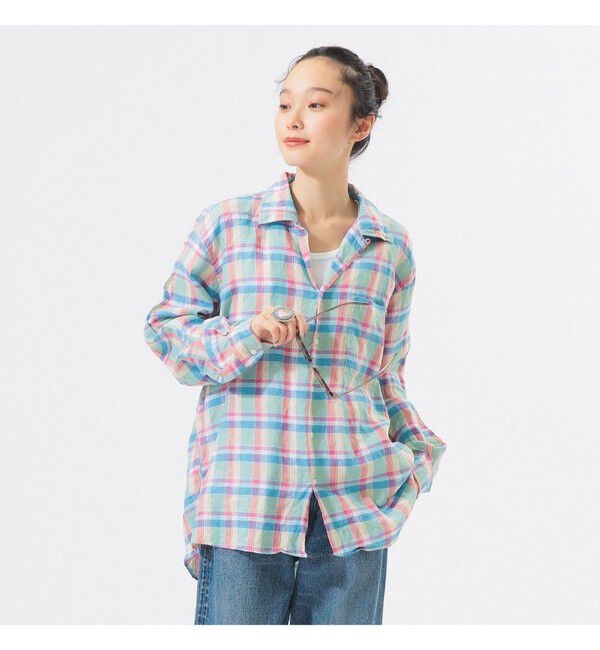 BEAMSBOY「【別注】INDIVIDUALIZED SHIRTS / オープン カラー シャツ＜イージーケア＞」|シャツ・ブラウス|