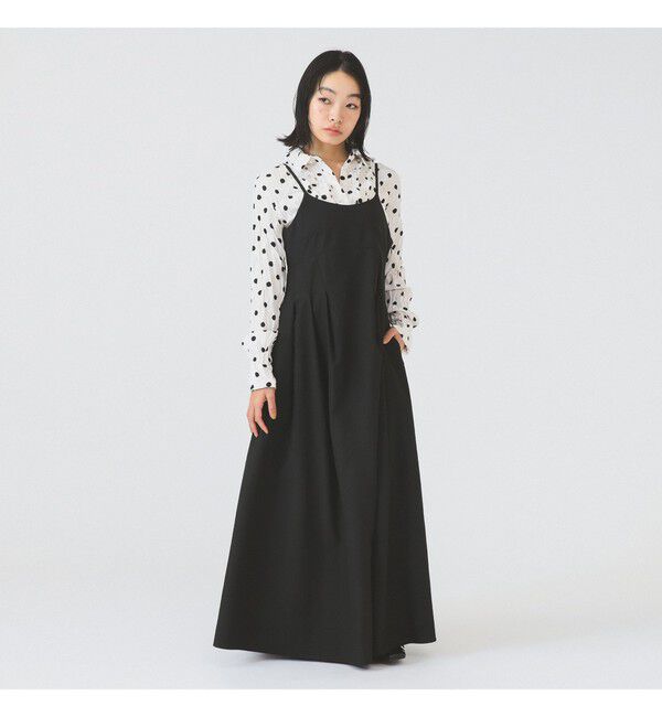 Ray BEAMS 「タック フレアー キャミソール ワンピース」|ワンピース|BLACK