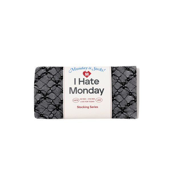 Ray BEAMS 「I Hate Monday / Flower Jacquard Lace ストッキング」|タイツ・ストッキング|BLACK
