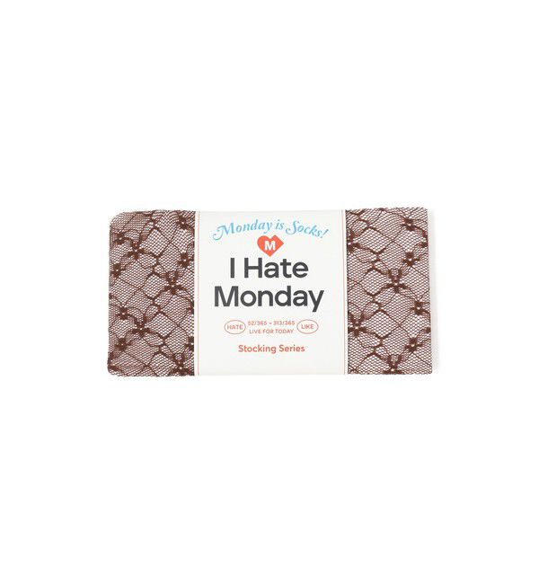 Ray BEAMS 「I Hate Monday / Flower Jacquard Lace ストッキング」|タイツ・ストッキング|