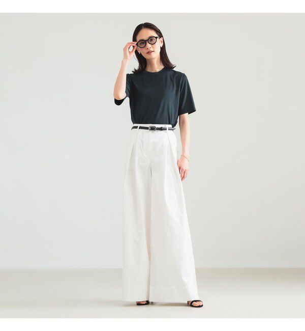 Demi-Luxe BEAMS 「【別注】スタイリスト佐藤佳菜子 &times; SLOANE / ウール混 クルーネック  Tシャツ」|Tシャツ・カットソー|