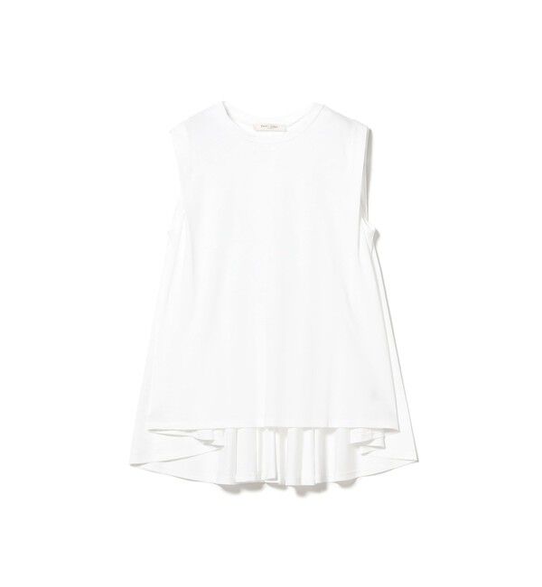 Demi-Luxe BEAMS 「【接触冷感・UVカット】コットン バックフレア ノースリーブ プルオーバー」|Tシャツ・カットソー|