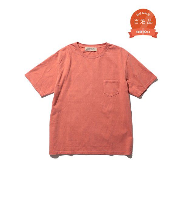 BEAMS PLUS「BEAMS PLUS｜【別注】REMI RELIEF / Pocket T-shirt｜ポケットT｜オーガニックコットン｜ヴィンテージ加工 」|Tシャツ・カットソー|NANTUCKET_RED