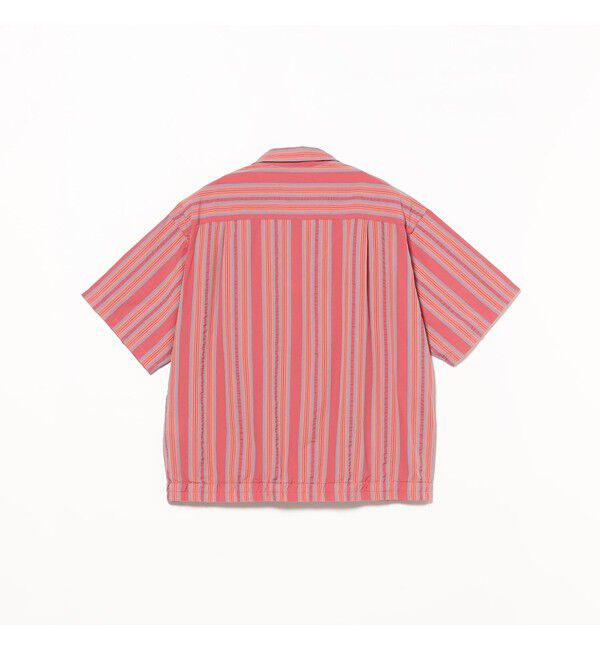 BEAMS「マルチ ストライプ オープンカラーシャツ【ワイドフィット】」|シャツ・ブラウス|