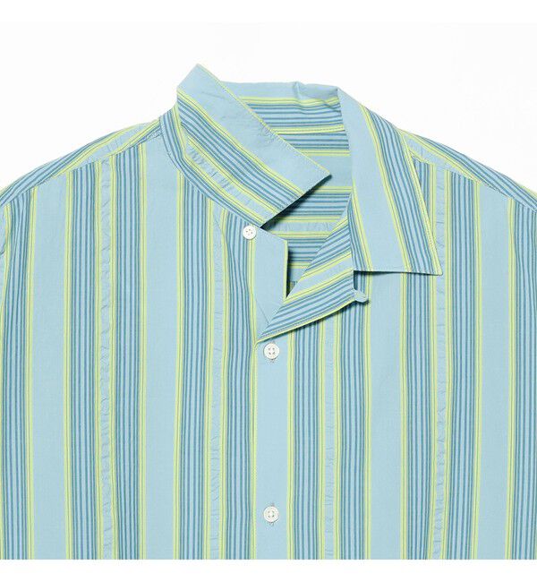 BEAMS「マルチ ストライプ オープンカラーシャツ【ワイドフィット】」|シャツ・ブラウス|