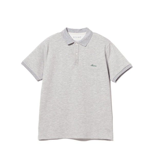 BEAMS「ワンポイント ポロシャツ 【ベーシックフィット】」|ポロシャツ|TOP_GREY