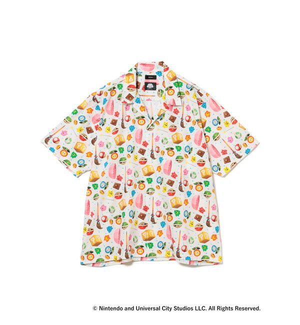 BEAMS「ザ・スーパーマリオギャラクシー・ムービー / ITEM SHIRT」|シャツ・ブラウス|WHITE