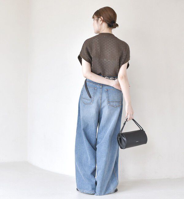 SHIPS for women「【WEB限定】〈手洗い可能〉アイレット クルーネック プルオーバー」|Tシャツ・カットソー|