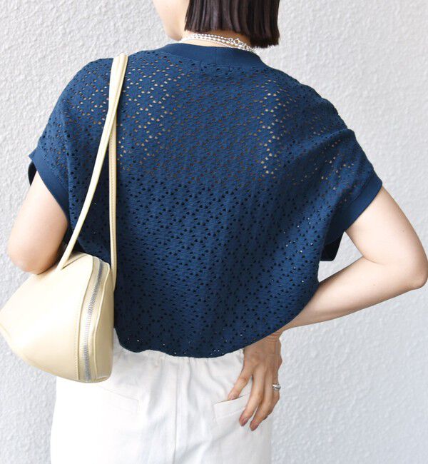 SHIPS for women「【WEB限定】〈手洗い可能〉アイレット クルーネック プルオーバー」|Tシャツ・カットソー|