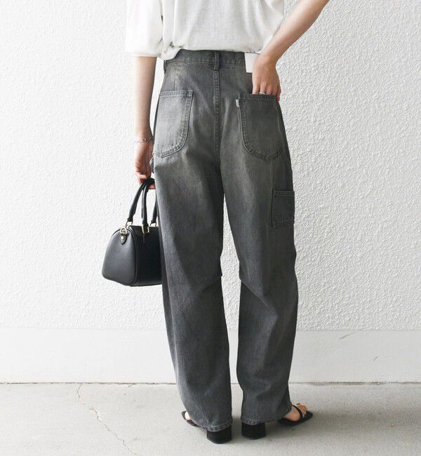SHIPS any「《一部追加予約》SHIPS any:〈洗濯機可能〉コクーンペインター デニムパンツ［SHIPS any DENIM］」|デニム|