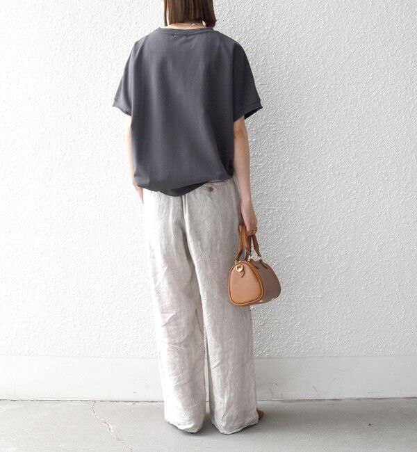 SHIPS any「SHIPS any:〈洗濯機可能〉インレイ コクーン ショートスリーブ プルオーバー」|Tシャツ・カットソー|