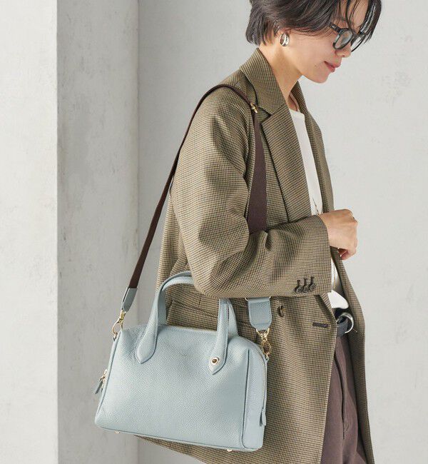 SHIPS for women「BEAURE: SQ TAPE BOSTON」|ボストンバッグ|サックスブルー